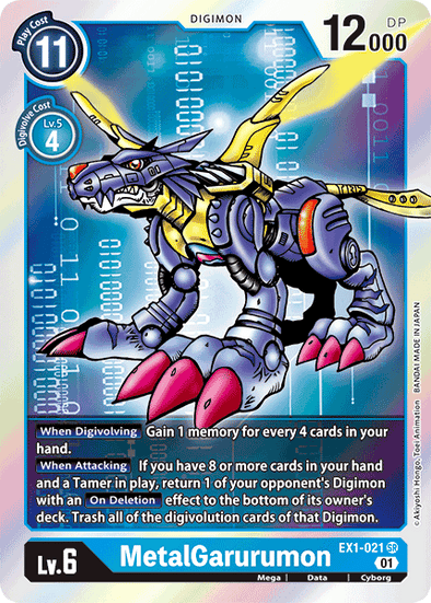 MetalGarurumon - EX1-021 - Super Rare available at 401 Games Canada