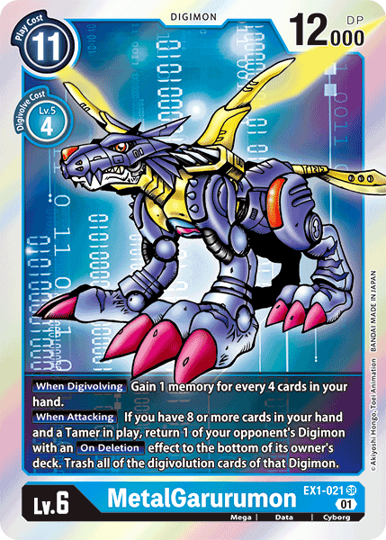 MetalGarurumon - EX1-021 - Super Rare available at 401 Games Canada