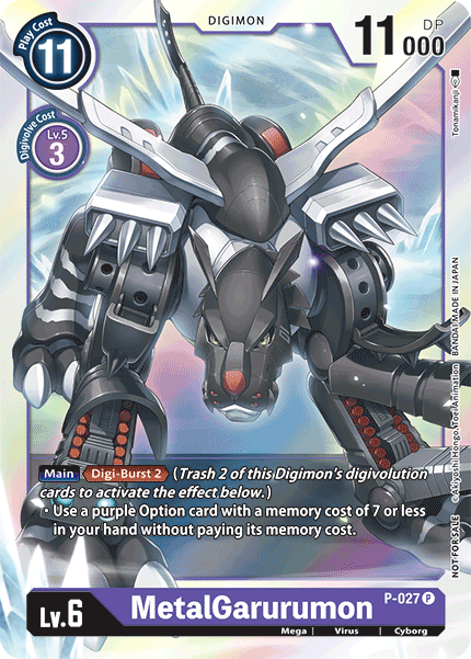 MetalGarurumon - P-027 - Promo available at 401 Games Canada