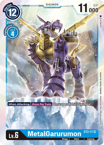 MetalGarurumon - ST2-11 - Super Rare available at 401 Games Canada