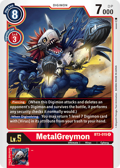 MetalGreymon - BT3-015 - Rare available at 401 Games Canada