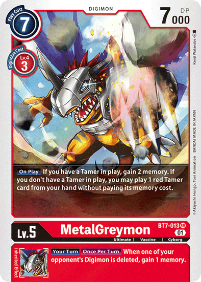 MetalGreymon - BT7-013 - Super Rare available at 401 Games Canada