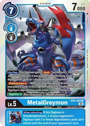 MetalGreymon - EX4-020 - Rare available at 401 Games Canada