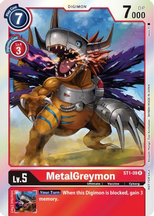 MetalGreymon (Official Tournament Pack Vol. 6) - ST1-09 - Promo (Foil) available at 401 Games Canada