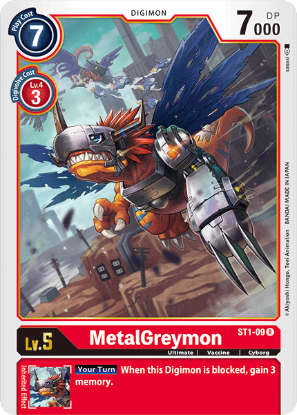 MetalGreymon - ST1-09 - Rare available at 401 Games Canada