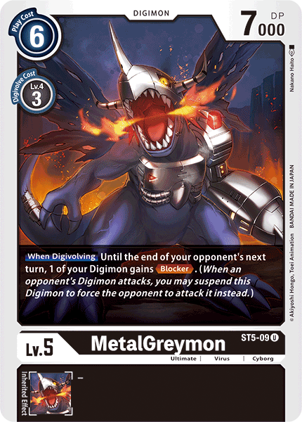 MetalGreymon - ST5-09 - Uncommon available at 401 Games Canada