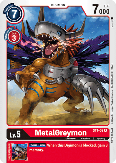 MetalGreymon (Tamer Battle Pack 1 Alternate Art) - ST1-09 - Promo available at 401 Games Canada