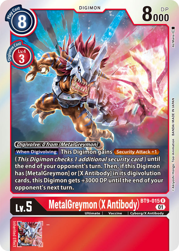 MetalGreymon (X Antibody) - BT9-015 - Rare available at 401 Games Canada