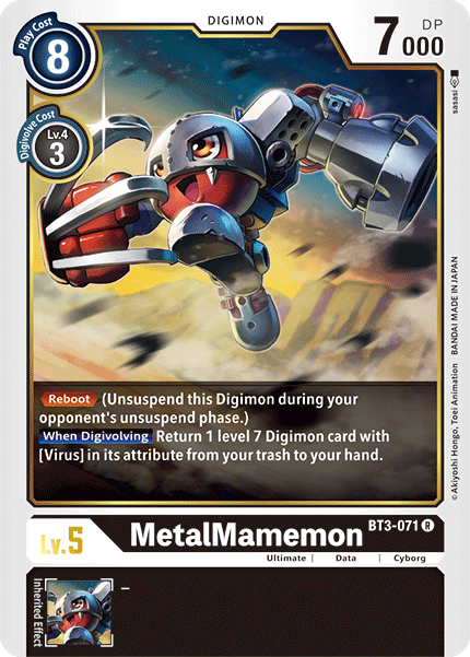 MetalMamemon - BT3-071 - Rare available at 401 Games Canada