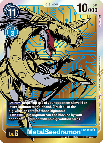 MetalSeadramon (Dash Pack Alternate Art) - BT2-030 - Promo available at 401 Games Canada