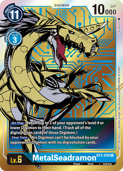 MetalSeadramon (Dash Pack Alternate Art) - BT2-030 - Promo available at 401 Games Canada