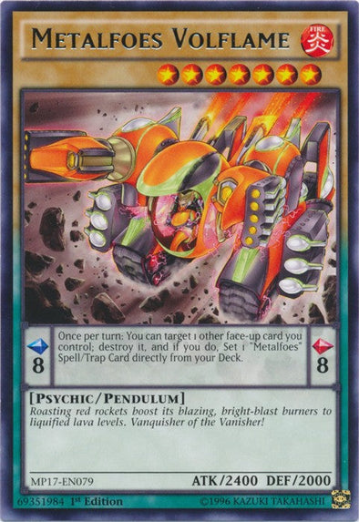 Metalfoes Volflame - MP17-EN079 - Rare - 1st Edition available at 401 Games Canada