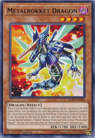 Metalrokket Dragon - EXFO-EN008 - Rare - 1st Edition available at 401 Games Canada