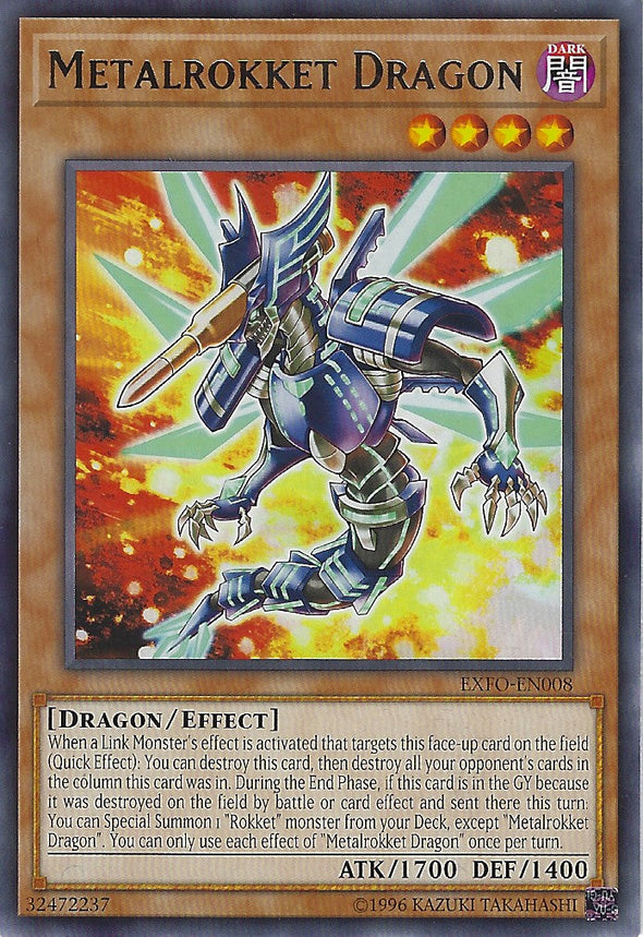 Metalrokket Dragon - EXFO-EN008 - Rare - Unlimited available at 401 Games Canada