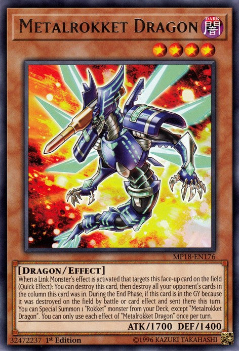 Metalrokket Dragon - MP18-EN176 - Rare - 1st Edition available at 401 Games Canada