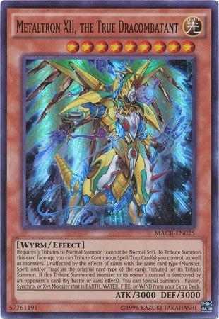 Metaltron XII, the True Dracombatant - MACR-EN025 - Super Rare - Unlimited available at 401 Games Canada