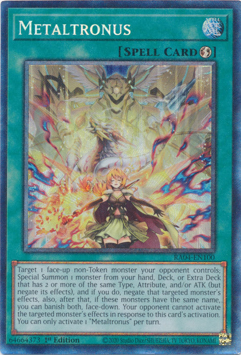 Metaltronus (PCR) - RA04-EN100 - Prismatic Collector's Rare - 1st Edition