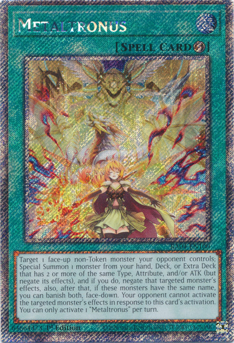 Metaltronus (Platinum Secret Rare) - RA04-EN100 - Platinum Secret Rare - 1st Edition