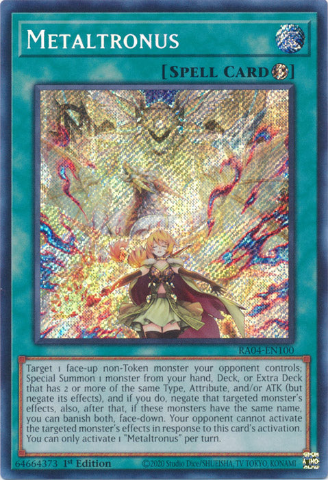Metaltronus (Secret Rare) - RA04-EN100 - Secret Rare - 1st Edition