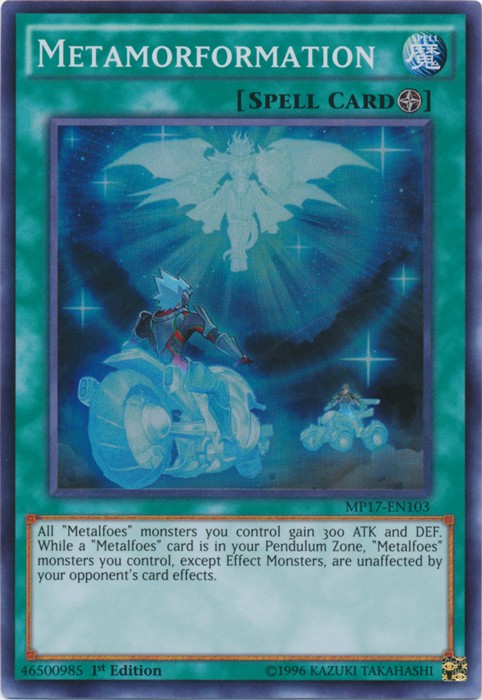 Metamorformation - MP17-EN103 - Super Rare - 1st Edition available at 401 Games Canada