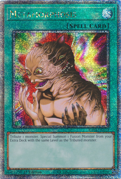 Metamorphosis - RA04-EN123 - Quarter Century Secret Rare - 1st Edition