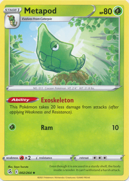 Metapod - 002/264 - Uncommon available at 401 Games Canada