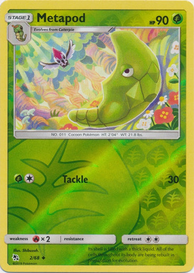 Metapod - 2/68 - Uncommon - Reverse Holo available at 401 Games Canada