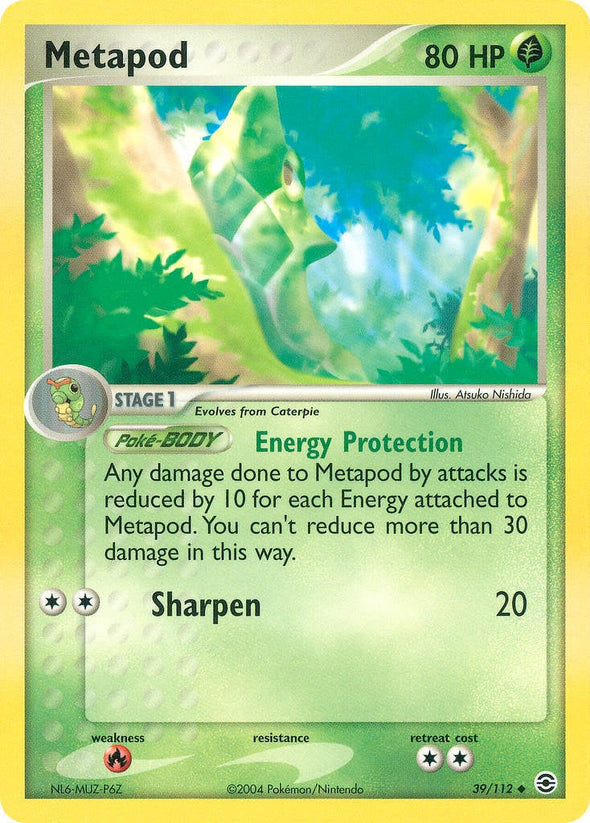 Metapod - 39/112 - Uncommon available at 401 Games Canada