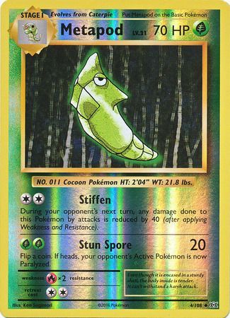 Metapod - 4/108 - Uncommon - Reverse Holo available at 401 Games Canada