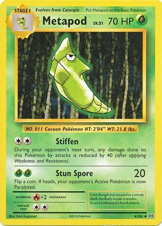 Metapod - 4/108 - Uncommon available at 401 Games Canada