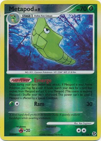 Metapod - 47/106 - Uncommon - Reverse Holo available at 401 Games Canada