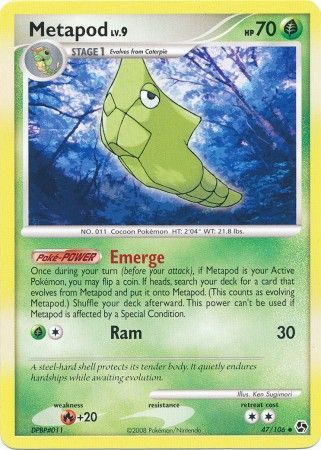 Metapod - 47/106 - Uncommon available at 401 Games Canada