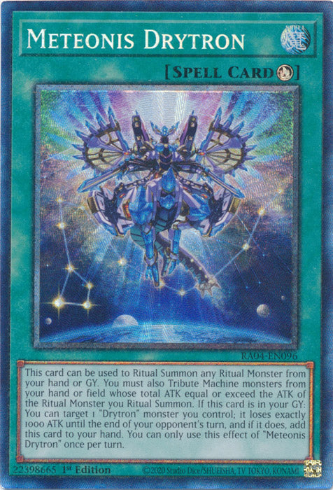 Meteonis Drytron (PCR) - RA04-EN096 - Prismatic Collector's Rare - 1st Edition