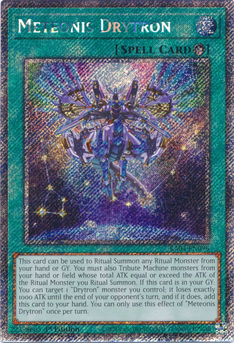 Meteonis Drytron (Platinum Secret Rare) - RA04-EN096 - Platinum Secret Rare - 1st Edition