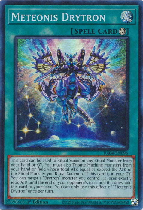 Meteonis Drytron - RA04-EN096 - Super Rare - 1st Edition
