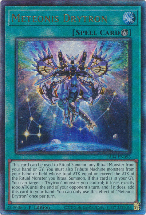 Meteonis Drytron (PUR) - RA04-EN096 - Prismatic Ultimate Rare - 1st Edition