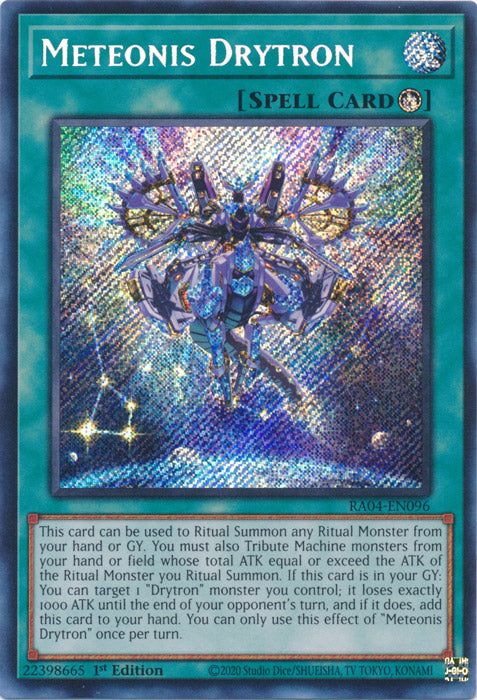 Meteonis Drytron (Secret Rare) - RA04-EN096 - Secret Rare - 1st Edition