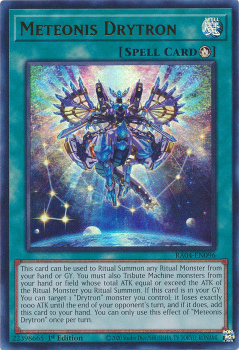Meteonis Drytron (UR) - RA04-EN096 - Ultra Rare - 1st Edition