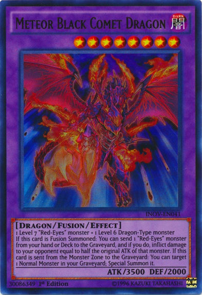 Meteor Black Comet Dragon - INOV-EN041 - Ultra Rare - 1st Edition available at 401 Games Canada