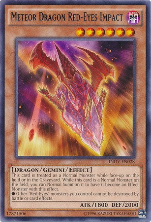 Meteor Dragon Red-Eyes Impact - INOV-EN028 - Rare - Unlimited available at 401 Games Canada