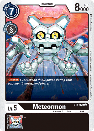 Meteormon - BT4-070 - Common available at 401 Games Canada