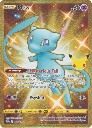 Mew - 025/025 - Secret Rare available at 401 Games Canada