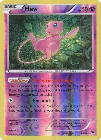 Mew - 29/124 - Holo Rare - Reverse Holo available at 401 Games Canada