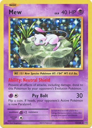 Mew - 53/108 - Holo Rare available at 401 Games Canada