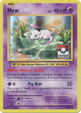 Mew - 53/108 - League Promo (3rd Place) available at 401 Games Canada