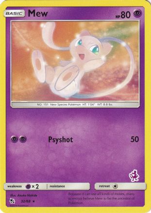 Mew (Mewtwo Stamped) - 032/068 - Promo available at 401 Games Canada