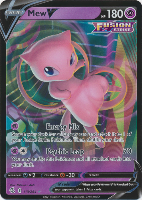 Mew V - 113/264 - Ultra Rare available at 401 Games Canada