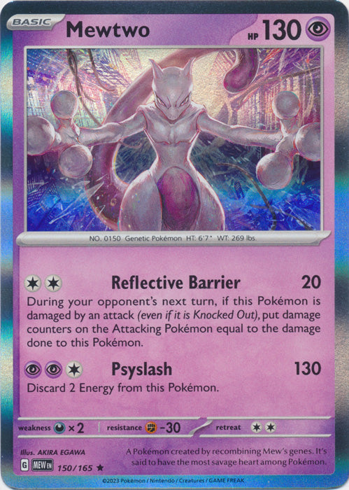 Mewtwo - 150/165 - Rare available at 401 Games Canada