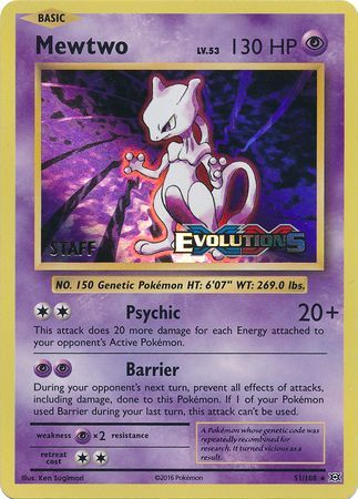 Mewtwo - 51/108 - (Staff) Pre-Release Promo