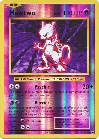 Mewtwo - 51/108 - Rare - Reverse Holo available at 401 Games Canada